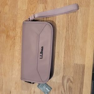 L.L. Bean Wayside Wristlet in Vintage Plum - Brand New